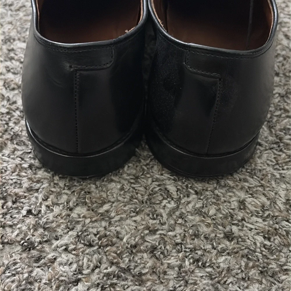 Allen Edmonds Flatiron Derby Oxfords Perforated Black Leather Sz 13 D 1103 25800